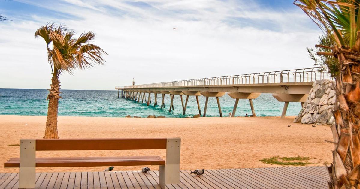 Апартаменты Barcelona Playa Badalona Y Metro Экстерьер фото